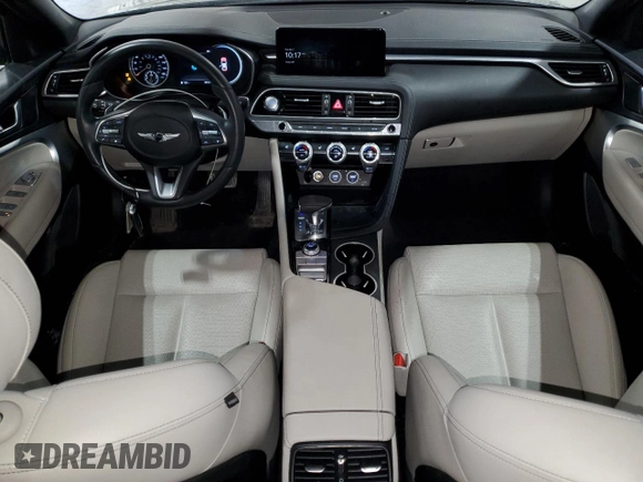 2023 Genesis G70 2.0T with VIN KMTG34TA9PU126959, listed as a Copart auction lot 51536965 with 39,127 mi miles and Non Repairable. Bid and sale history available at carsss.com. Image 8.