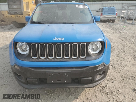 2015 Jeep Renegade Latitude z VIN ZACCJBBT4FPC03571, wystawiony jako Copart lot #58923295 z przebiegiem 45 031 mil mil oraz Czysty tytuł • Clean title. Historia ofert i sprzedaży dostępna na DreamBid. Obrazek 5.