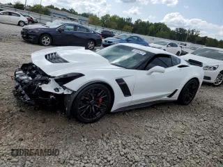 2015 Chevrolet Corvette Z06 2LZ with VIN 1G1YR2D67F5606760, listed as a Copart auction lot 65966274 with 37,287 mi miles and Non Repairable. Bid and sale history available at carsss.com. Image 1.