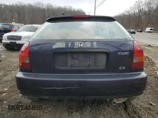 1998 Honda Civic CX with VIN 2HGEJ6325WH113841, listed as a Copart auction lot 46239325 with 79,471 mi miles and Salvage Title. Bid and sale history available at carsss.com. Image 6.