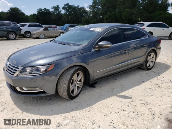 2015 Volkswagen CC R-Line with VIN WVWBP7AN8FE819258, listed as a Copart auction lot 61005363 with 92,997 mi miles. Bid and sale history available at carsss.com. Image 1.
