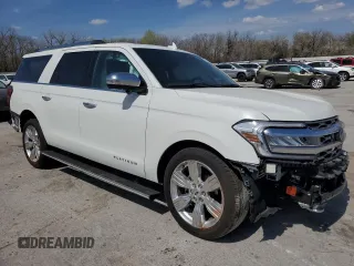2024 Ford Expedition Max Platinum with VIN 1FMJK1M87REA37031, listed as a Copart auction lot 50388615 with 6,900 mi miles and Salvage title. Bid and sale history available at DreamBid. Image 4.