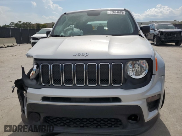 2020 Jeep Renegade Sport with VIN ZACNJAAB3LPL86143, listed as a Copart auction lot 62094075 with 54,742 mi miles and Non repairable. Bid and sale history available at DreamBid. Image 5.