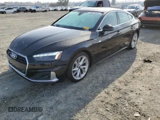2022 Audi A5 Sportback Premium Plus with VIN WAUCBCF53NA006241, listed as a Copart auction lot 83076034 with 54,553 mi miles and Salvage Title. Bid and sale history available at carsss.com. Image 1.
