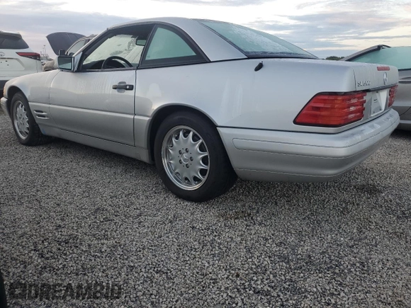 1998 Mercedes-Benz SL-Class with VIN WDBFA67F8WF163620, listed as a Copart auction lot 74125164 with 0 mi miles and Salvage Title. Bid and sale history available at carsss.com. Image 2.