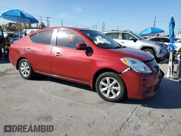 2012 Nissan Versa SV with VIN 3N1CN7AP0CL890447, listed as a Copart auction lot 52793785 with 153,427 mi miles and Salvage Title. Bid and sale history available at carsss.com. Image 4.