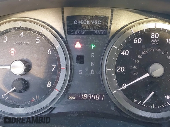 2007 Lexus ES 350 with VIN JTHBJ46G272115620, listed as a IAAI auction lot 41929493 with 183,481 mi miles. Bid and sale history available at carsss.com. Image 7.
