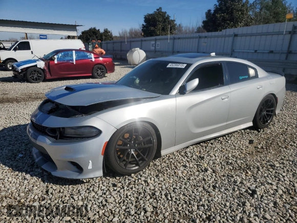 2019 Dodge Charger Scat Pack with VIN 2C3CDXGJ6KH572637, listed as a Copart auction lot 45286815 with 90,341 mi miles and Salvage Title. Bid and sale history available at DreamBid. Image 1.