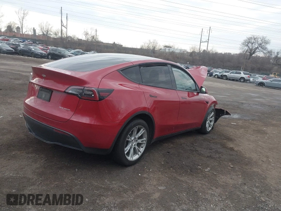 2022 Tesla Model Y Long Range with VIN 7SAYGDEE1NF442159, listed as a IAAI auction lot 41674506 with 82,355 mi miles and . Bid and sale history available at DreamBid. Image 4.
