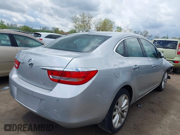 2015 Buick Verano Group with VIN 1G4PS5SK2F4214599, listed as a IAAI auction lot 42174176 with 39,337 mi miles and . Bid and sale history available at DreamBid. Image 4.