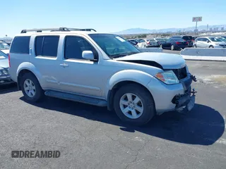 2008 Nissan Pathfinder S with VIN 5N1AR18U48C637311, listed as a IAAI auction lot 41836715 with 167,590 mi miles. Bid and sale history available at carsss.com. Image 1.