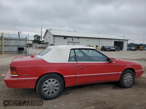 1995 Chrysler LeBaron z VIN 1C3EU4531SF597149, wystawiony jako Copart lot #59540185 z przebiegiem 79 932 mil mil oraz Czysty tytuł • Clean title. Historia ofert i sprzedaży dostępna na DreamBid. Obrazek 3.