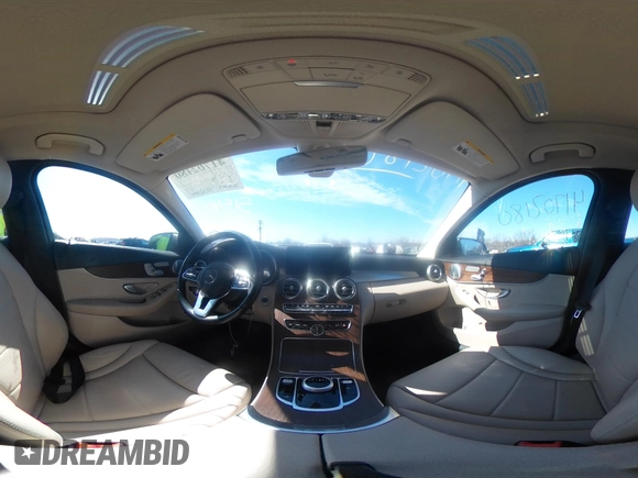 2019 Mercedes-Benz C 300 with VIN WDDWF8EB8KR515401, listed as a IAAI auction lot 41702180 with 54,107 mi miles and . Bid and sale history available at carsss.com. Image 19.