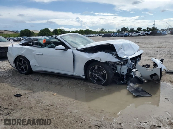 2024 Ford Mustang EcoBoost with VIN 1FAGP8UH2R5124849, listed as a Copart auction lot 62739785 with 28,709 mi miles and Non repairable. Bid and sale history available at DreamBid. Image 4.