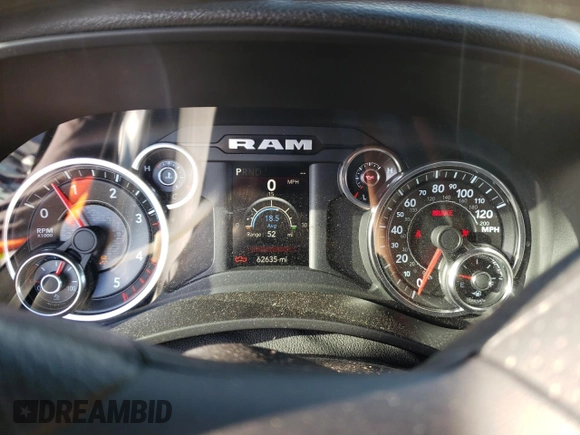 2021 Ram 2500 Tradesman with VIN 3C6UR5CLXMG694652, listed as a Copart auction lot 45122945 with 62,635 mi miles and Salvage Title. Bid and sale history available at carsss.com. Image 9.