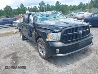 2018 Ram 1500 Tradesman with VIN 3C6RR6KT1JG137637, listed as a IAAI auction lot 42656574 with 57,382 mi miles and . Bid and sale history available at DreamBid. Image 1.