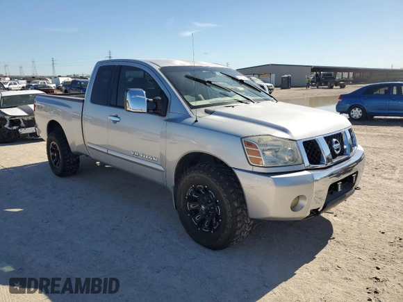 2005 Nissan Titan SE with VIN 1N6BA06B65N548901, listed as a Copart auction lot 82134924 with 167,374 mi miles and Clean title. Bid and sale history available at DreamBid. Image 4.