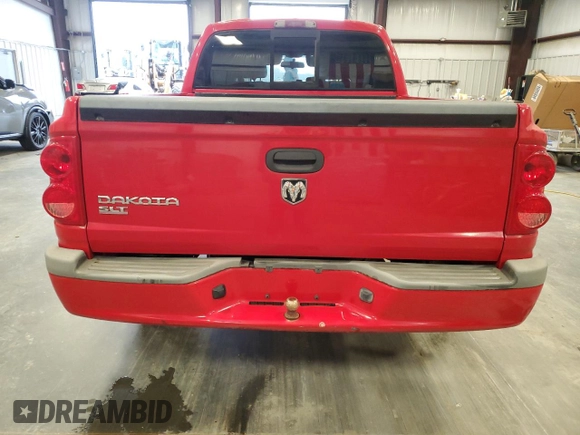 2008 Dodge Dakota SLT with VIN 1D7HE48K38S581338, listed as a Copart auction lot 85081194 with 217,780 mi miles and Salvage Title. Bid and sale history available at DreamBid. Image 6.