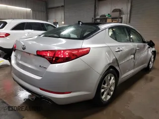 2013 Kia Optima EX with VIN 5XXGN4A70DG187683, listed as a Copart auction lot 45569855 with 128,236 mi miles and Salvage Title. Bid and sale history available at carsss.com. Image 3.