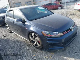 2019 Volkswagen Golf GTI S with VIN 3VW5T7AU9KM031316, listed as a IAAI auction lot 41377435 with Not Provided miles. Bid and sale history available at carsss.com. Image 1.