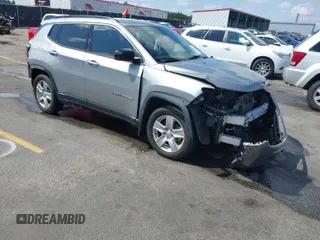 2022 Jeep Compass Latitude with VIN 3C4NJCBB3NT188428, listed as a IAAI auction lot 41930096 with 37,085 mi miles and . Bid and sale history available at carsss.com. Image 1.