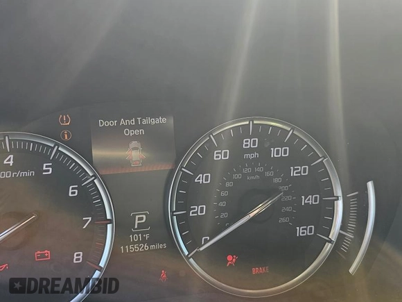 2014 Acura MDX Technology with VIN 5FRYD3H45EB010336, listed as a Copart auction lot 48756895 with 115,526 mi miles and Salvage Title. Bid and sale history available at carsss.com. Image 9.