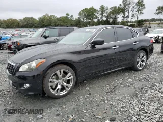 2013 Infiniti M37 with VIN JN1BY1AR7DM602898, listed as a Copart auction lot 79748604 with 247,068 mi miles and Salvage Title. Bid and sale history available at carsss.com. Image 1.