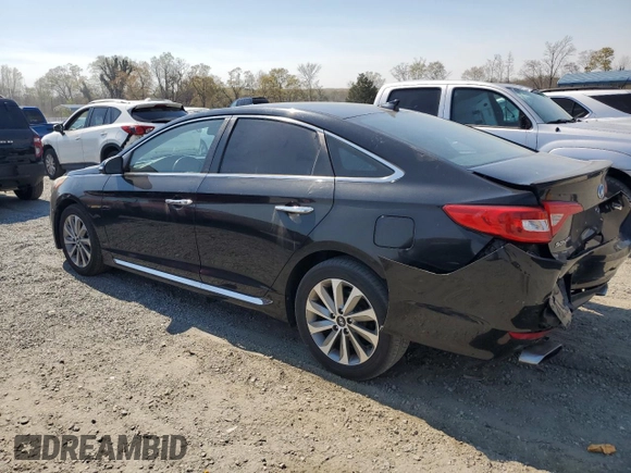 2016 Hyundai Sonata Sport with VIN 5NPE34AF3GH277018, listed as a Copart auction lot 50914175 with 126,334 mi miles and Salvage Title. Bid and sale history available at DreamBid. Image 2.