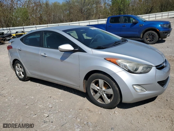 2013 Hyundai Elantra GLS PZEV with VIN KMHDH4AE1DU533366, listed as a Copart auction lot 51952775 with 86,674 mi miles and Salvage Title. Bid and sale history available at carsss.com. Image 4.