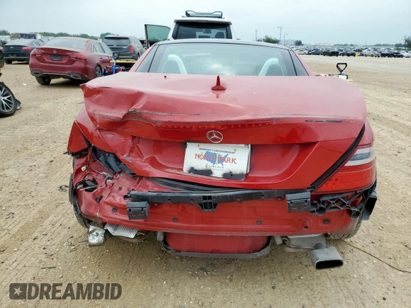 2013 Mercedes-Benz SLK 250 with VIN WDDPK4HA4DF063771, listed as a Copart auction lot 55578295 with 64,339 mi miles and Salvage title. Bid and sale history available at DreamBid. Image 6.