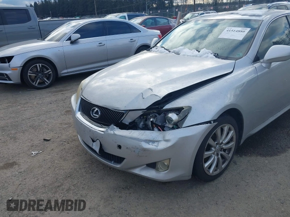 2007 Lexus IS 250 with VIN JTHCK262672013022, listed as a IAAI auction lot 41514880 with 135,868 mi miles. Bid and sale history available at carsss.com. Image 6.
