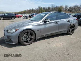 2019 Infiniti Q50 Luxe z VIN JN1EV7AP6KM514090, wystawiony jako Copart lot #54972415 z przebiegiem 41 786 mil mil oraz Szkoda całkowita • Salvage title. Historia ofert i sprzedaży dostępna na DreamBid. Obrazek 1.