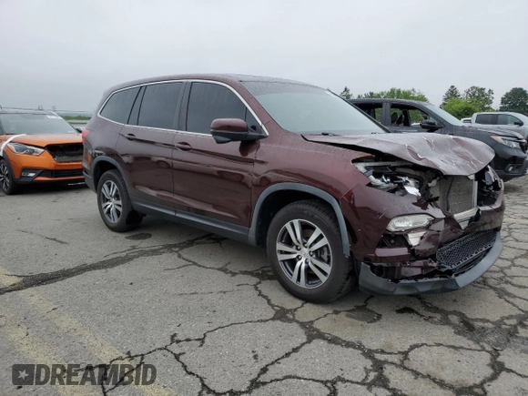 2017 Honda Pilot EX-L with VIN 5FNYF6H55HB004823, listed as a Copart auction lot 61200055 with 77,677 mi miles and Salvage title. Bid and sale history available at DreamBid. Image 4.