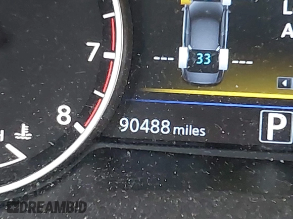 2017 Nissan Maxima SV with VIN 1N4AA6AP5HC447844, listed as a IAAI auction lot 40824768 with 90,488 mi miles. Bid and sale history available at carsss.com. Image 15.