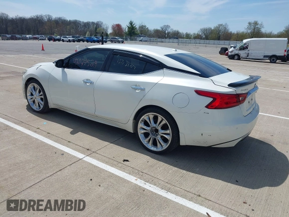 2016 Nissan Maxima SV with VIN 1N4AA6AP4GC396173, listed as a IAAI auction lot 42094529 with 137,397 mi miles and . Bid and sale history available at DreamBid. Image 3.