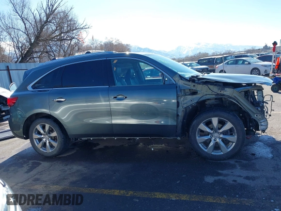 2016 Acura MDX w/Advance with VIN 5FRYD4H9XGB009333, listed as a IAAI auction lot 41799106 with 143,192 mi miles. Bid and sale history available at carsss.com. Image 14.