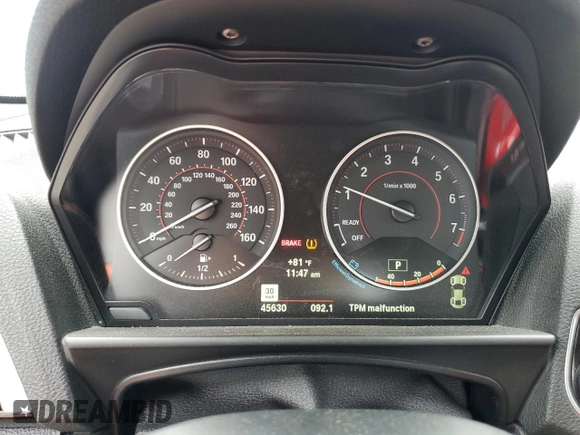 2015 BMW 2 Series M235i with VIN WBA1J7C51FV358993, listed as a Copart auction lot 59622473 with 45,630 mi miles. Bid and sale history available at carsss.com. Image 9.