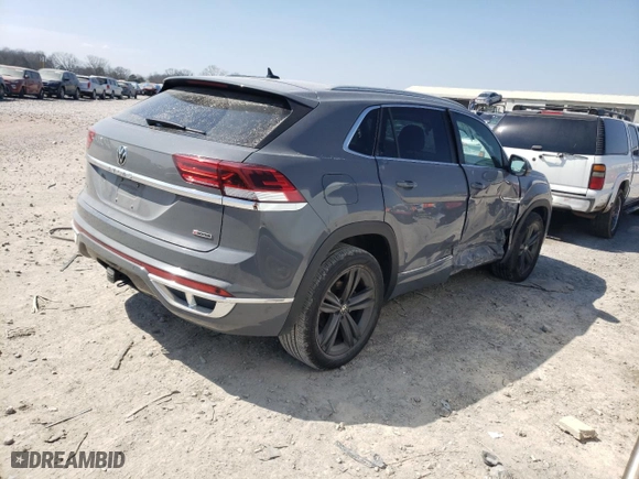 2022 Volkswagen Atlas Cross Sport 3.6L V6 SEL R-Line with VIN 1V2SE2CA4NC209563, listed as a Copart auction lot 46765634 with 35,817 mi miles and Salvage Title. Bid and sale history available at carsss.com. Image 3.