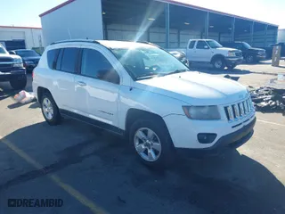 2014 Jeep Compass Sport with VIN 1C4NJCBA4ED665963, listed as a IAAI auction lot 41430633 with NaN miles. Bid and sale history available at carsss.com. Image 1.