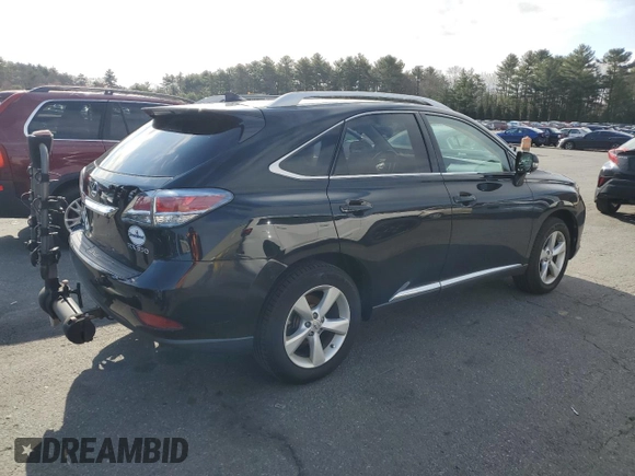 2014 Lexus RX 350 with VIN 2T2BK1BA9EC250036, listed as a Copart auction lot 51103065 with 165,264 mi miles and Salvage Title. Bid and sale history available at DreamBid. Image 3.