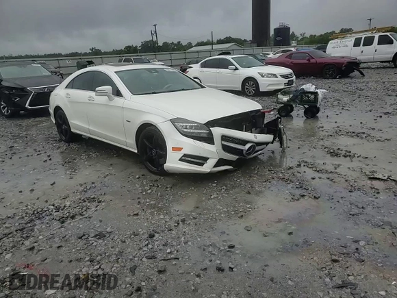 2012 Mercedes-Benz CLS 550 with VIN WDDLJ7DB1CA025721, listed as a Copart auction lot 58651035 with 234,442 mi miles and Salvage title. Bid and sale history available at DreamBid. Image 14.