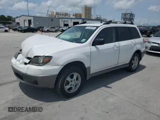 2004 Mitsubishi Outlander LS z VIN JA4LX31F44U047876, wystawiony jako Copart lot #59395585 z przebiegiem 148 726 mil mil oraz Szkoda całkowita • Salvage title. Historia ofert i sprzedaży dostępna na DreamBid. Obrazek 1.
