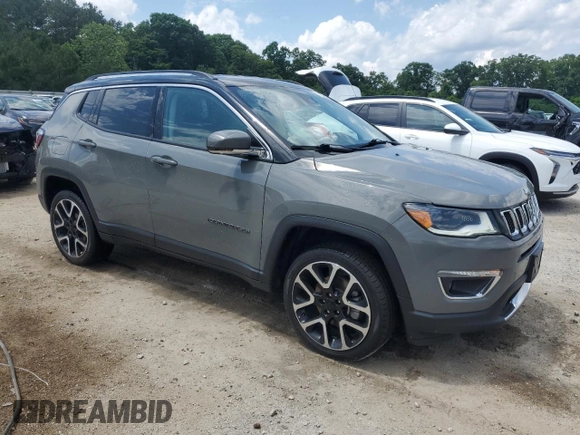 2021 Jeep Compass Limited with VIN 3C4NJDCB9MT599478, listed as a Copart auction lot 57153205 with 144,711 mi miles and Salvage title. Bid and sale history available at DreamBid. Image 4.