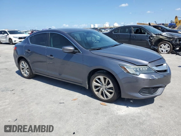 2017 Acura ILX w/Premium Pkg with VIN 19UDE2F72HA015335, listed as a Copart auction lot 54793755 with 63,474 mi miles and Salvage Title. Bid and sale history available at carsss.com. Image 4.
