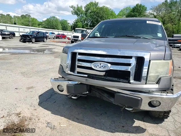 2009 Ford F-150 XL with VIN 1FTPW14V99KB84784, listed as a Copart auction lot 51751555 with 225,479 mi miles and Salvage Title. Bid and sale history available at carsss.com. Image 10.