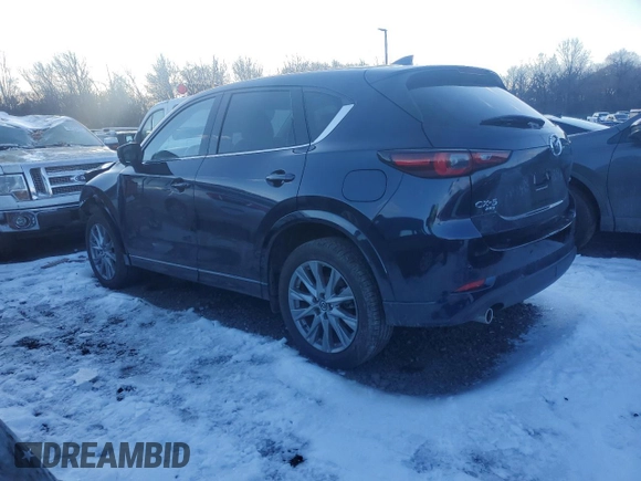 2025 Mazda CX-5 2.5 S Premium Plus Package with VIN JM3KFBEM3S0549118, listed as a Copart auction lot 43391455 with 3,141 mi miles and Salvage Title. Bid and sale history available at carsss.com. Image 2.