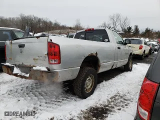 2005 Dodge Ram 1500 SLT with VIN 1D7HU16NX5J608275, listed as a Copart auction lot 43838535 with 195,901 mi miles and Salvage Title. Bid and sale history available at carsss.com. Image 3.