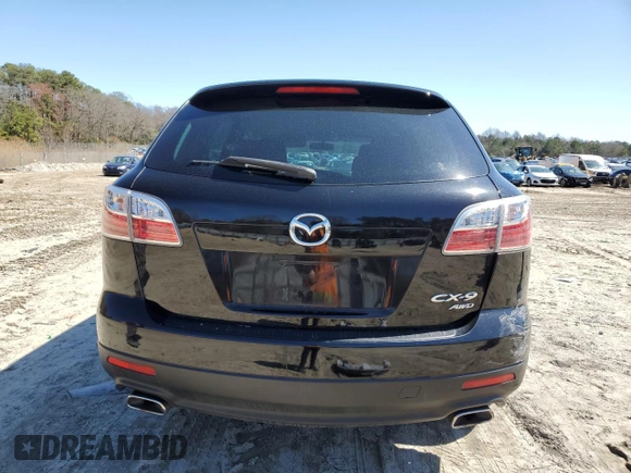 2012 Mazda CX-9 Sport with VIN JM3TB3BV0C0334705, listed as a Copart auction lot 49453005 with 95,751 mi miles and Salvage Title. Bid and sale history available at carsss.com. Image 6.