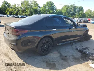 2017 BMW 5 Series 540i xDrive with VIN WBAJE7C32HG890361, listed as a Copart auction lot 62092985 with Not provided miles and Salvage title. Bid and sale history available at DreamBid. Image 3.