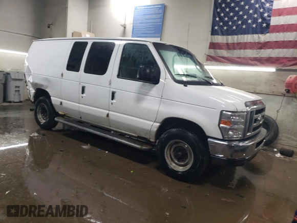 2008 Ford Econoline Cargo Commercial with VIN 1FTNE24W28DA88751, listed as a Copart auction lot 42938085 with 234,429 mi miles and Salvage Title. Bid and sale history available at DreamBid. Image 4.